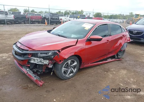 2020 Honda Civic Lx из США, поврежденный, VIN 19XFC2F65LE029451